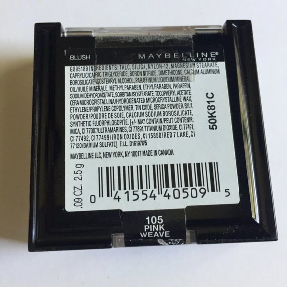 📦 REDUCED! Maybelline New York Blush ￨105 Pink Weave - Picture 3 of 3